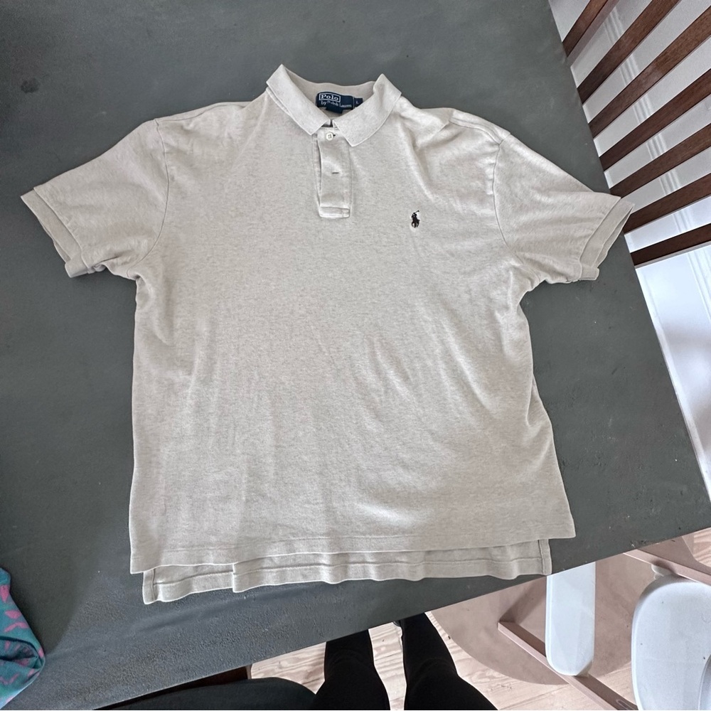 Ralph Lauren Men's Oatmeal Polo Shirt